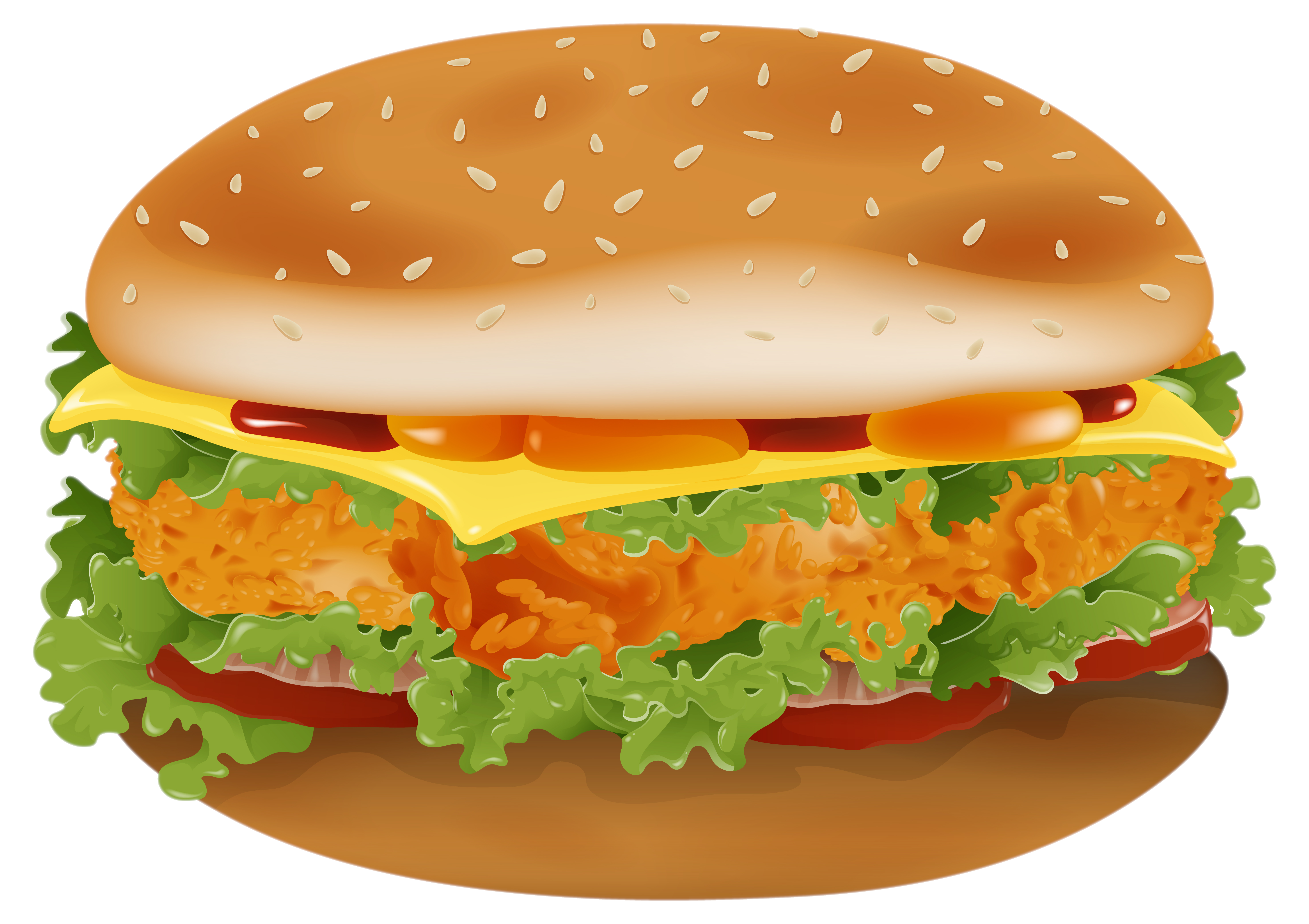 Delicious chickenburger